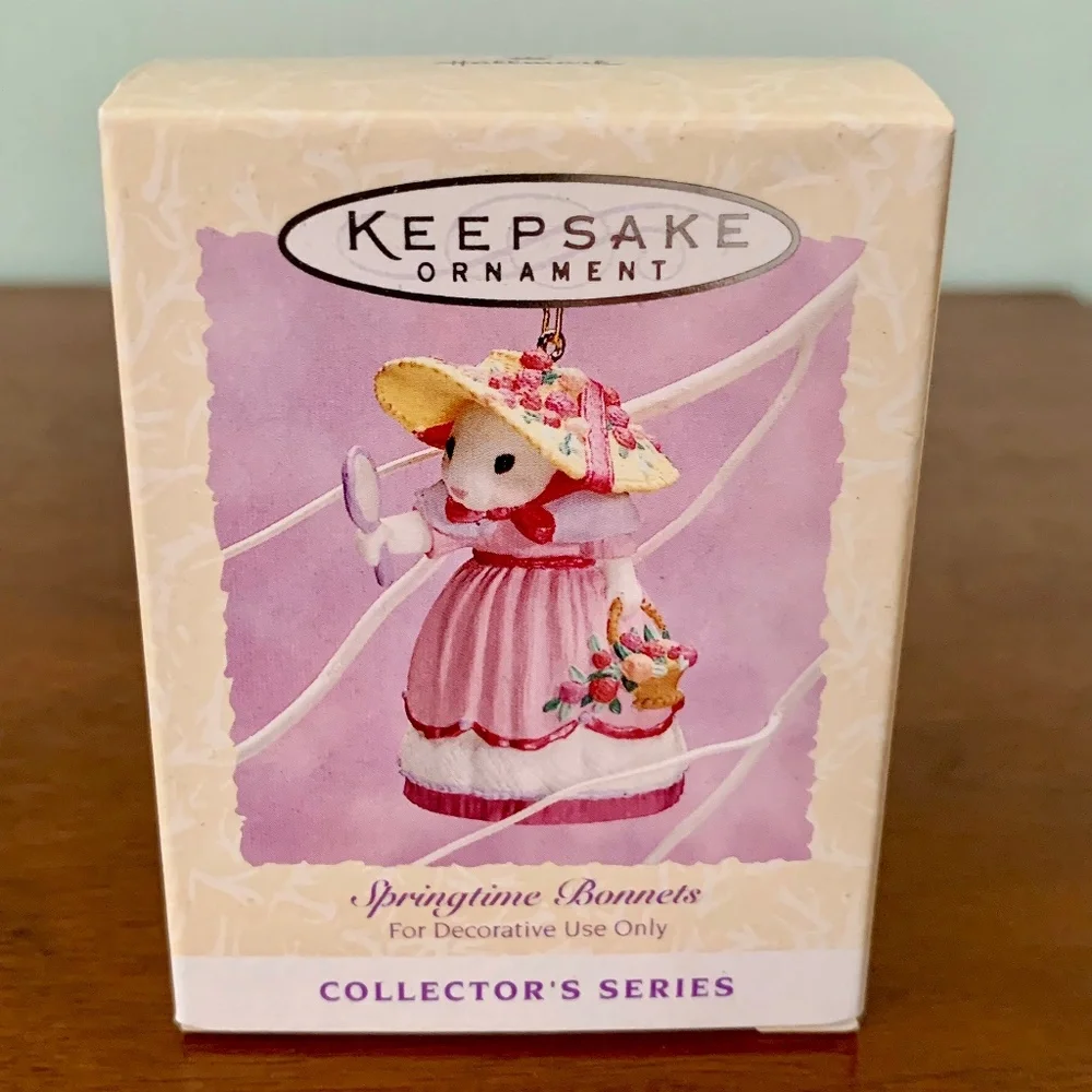 Hallmark Keepsake Easter Ornament Springtime Bonnets 1994 #2 in Series